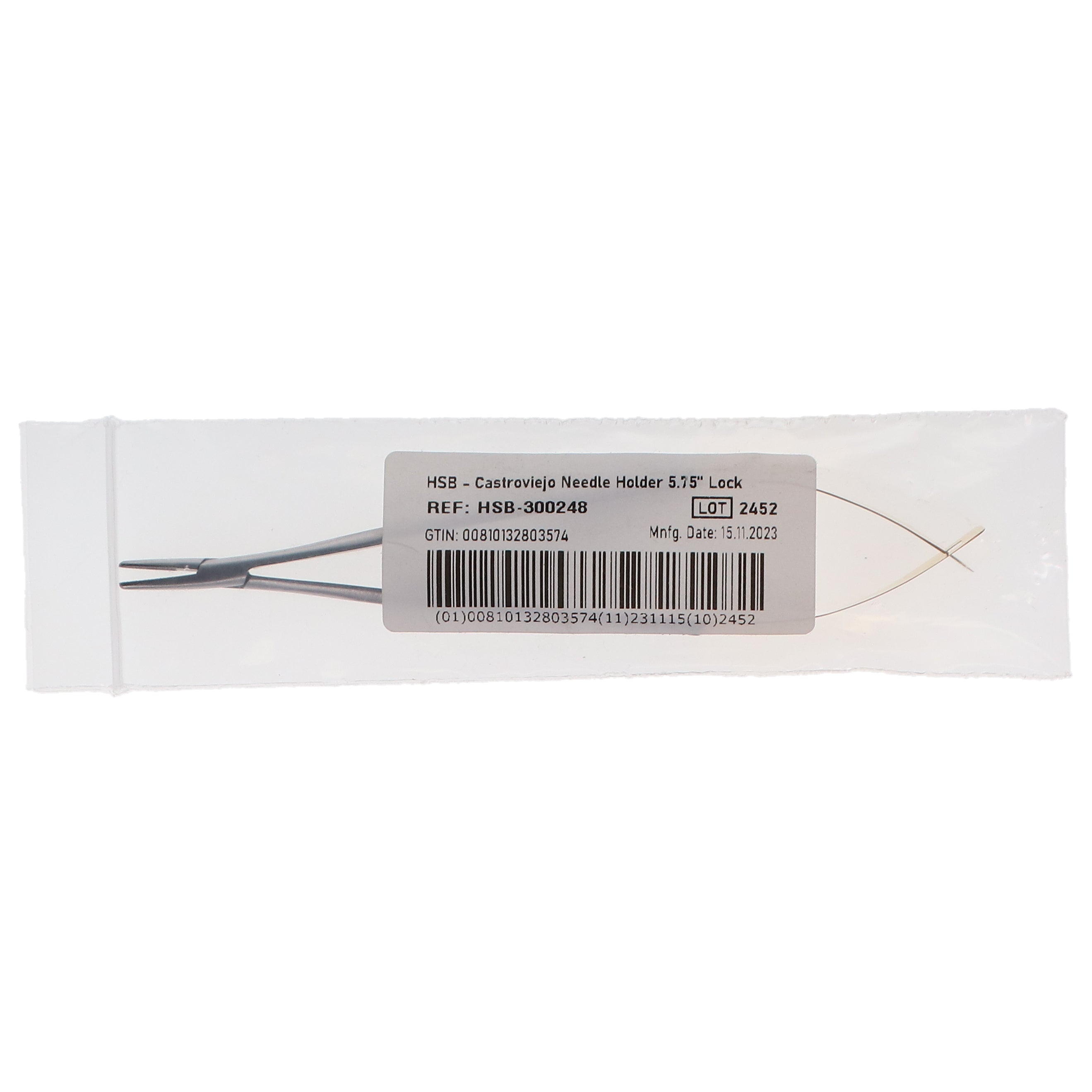 House Brand Dentistry 300248 HSB Castroviejo Dental Needle Holder 5.75'' Lock House Brand Dentistry 300248 HSB Castroviejo Dental Needle Holder 5.75'' Lock